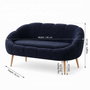 Atelier Del Sofa Lida - Sofá de 2 plazas Antracita